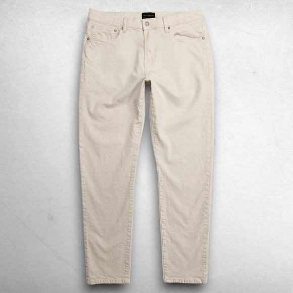 Lucky Brand Other - Lucky Brand 412 Authentic Slim Jeans Straight Leg Stretch Men 32x32 Beige Preppy